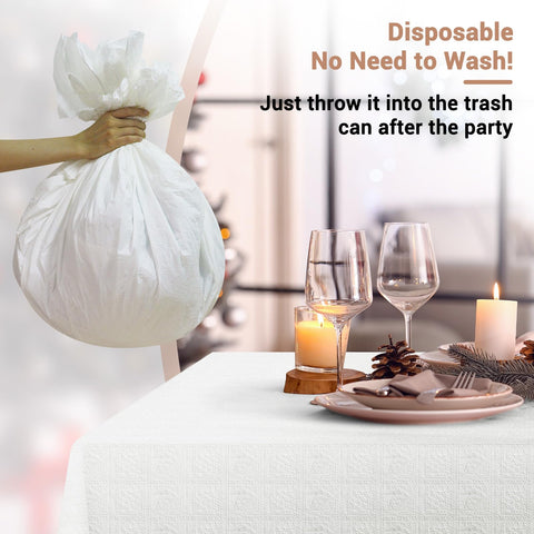 SWGIEEI eco-friendly disposable tablecloth recyclable after use