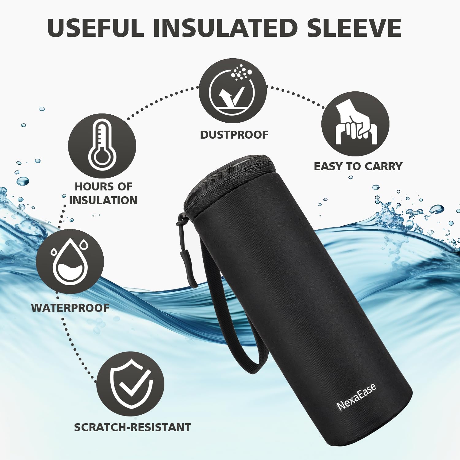 Swietonic insulated sleeve keeps drinks cold for hours