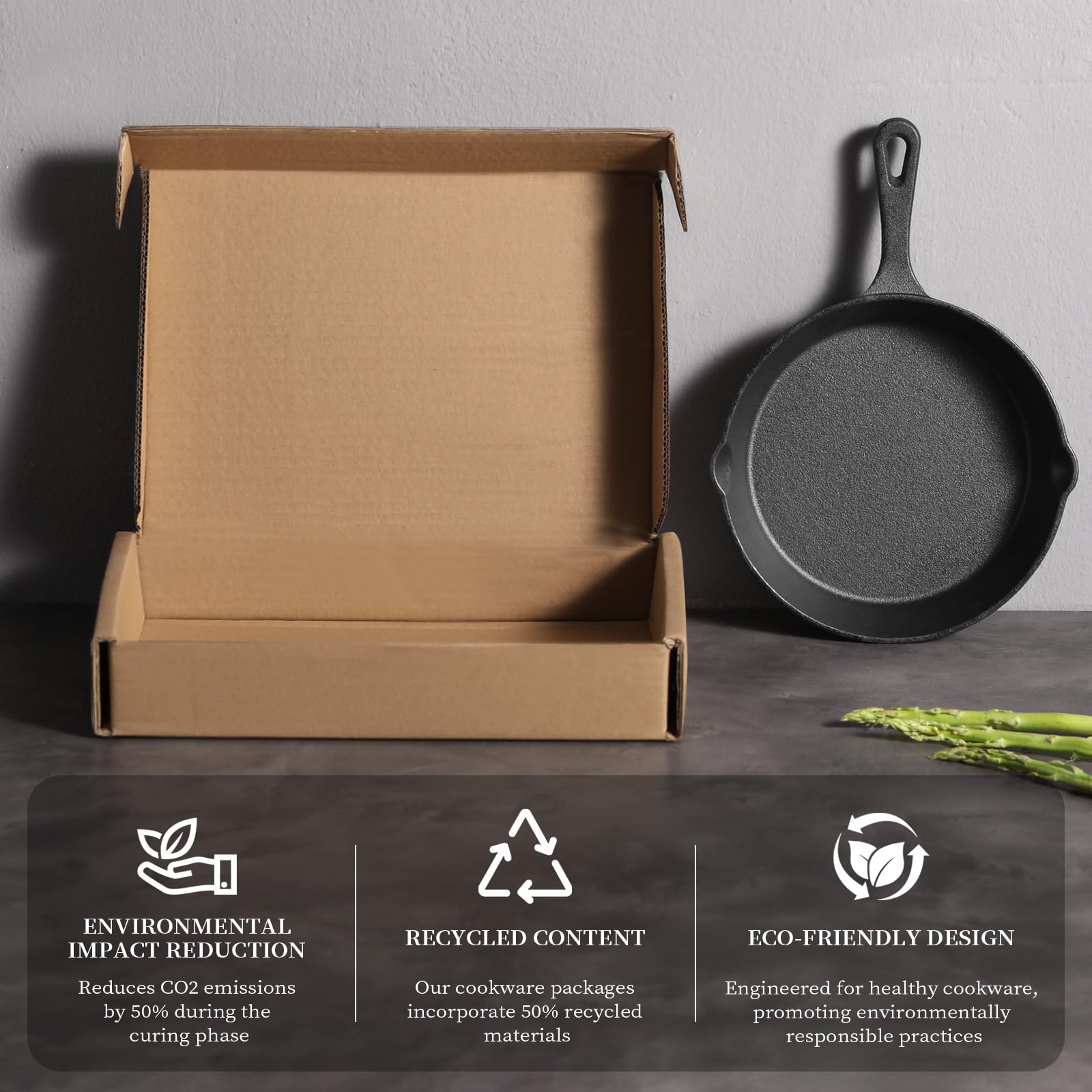 Swiflon cast iron skillet on stovetop illustrating versatile cooking