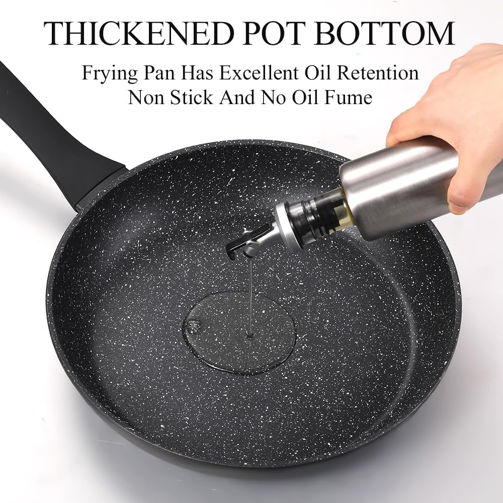 Swiflon induction-compatible pan works on all stove types for versatile cooking.