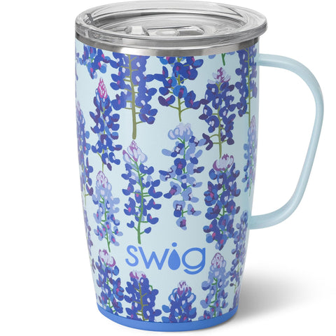 Swig Life 18oz tumbler with handle for easy gripping on the go