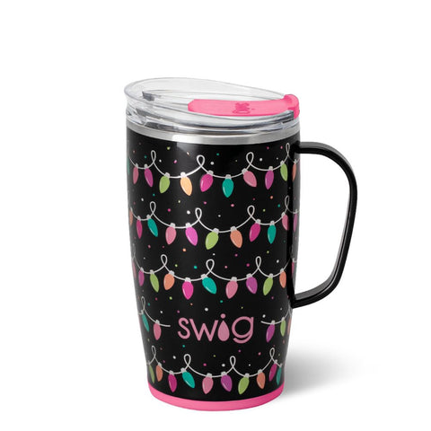 Swig Life 18oz Tumbler with handle and lid keeps drinks secure on the go.