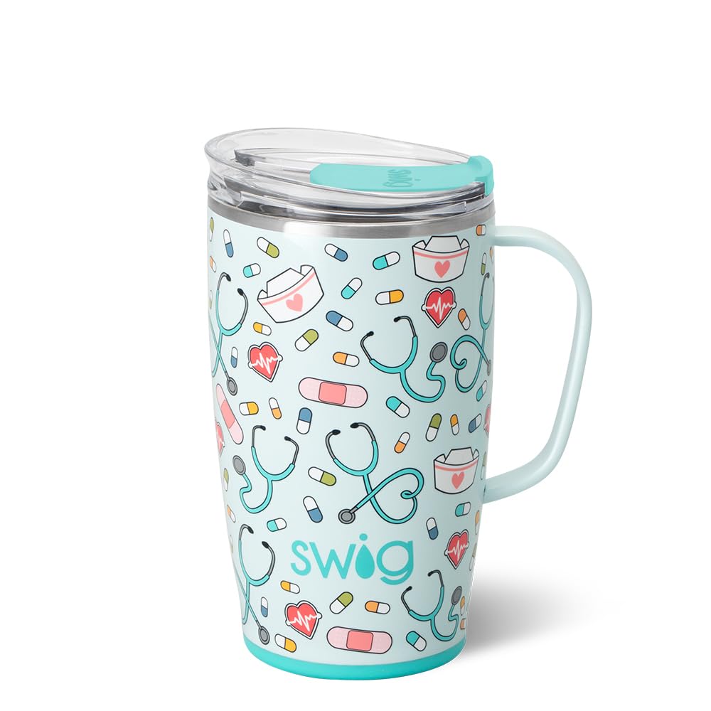 Swig Life 18oz tumbler with handle for easy grip on the go