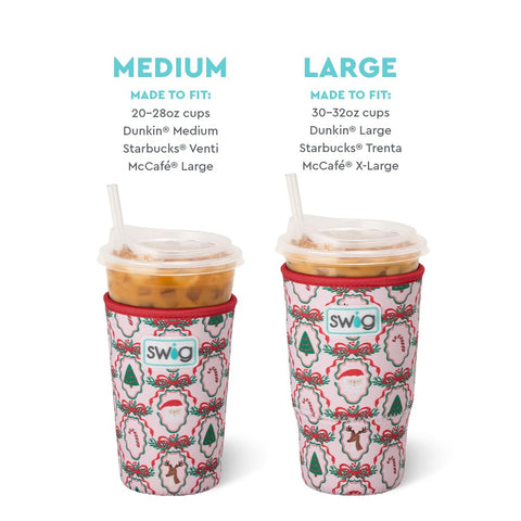 Swig Life 22oz cup fits most standard iced coffee cups.