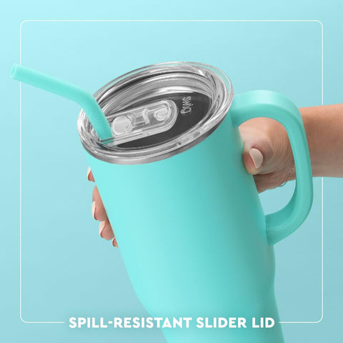 Swig Life 40oz Mega Mug BPA-free lid for safe, easy cleaning.