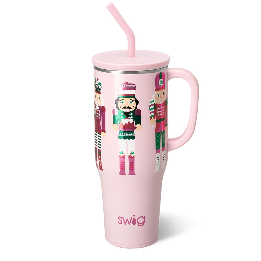 Swig Life 40oz Mega Mug with handle and straw for easy, spill-free on-the-go hydration.