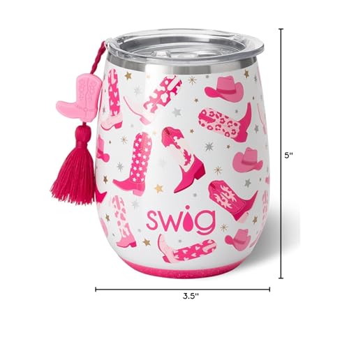 Swig Life colorful prints on wine cups perfect for gifting and celebrations.