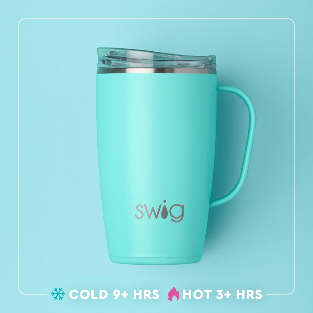 Swig Life travel mug fits standard cup holders for easy transport
