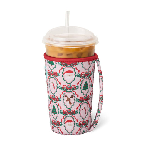 Swig Life iced cup coolie with 3mm neoprene material provides padding and insulation.