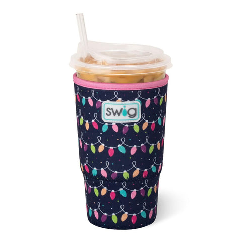 Swig Life large iced cup coolie with handle provides a secure grip for on-the-go use