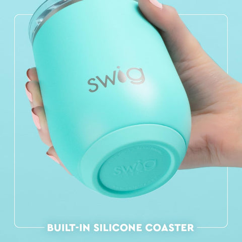 Swig Life Mr Claus holiday design tumbler showcasing festive style and gift-ready appeal.
