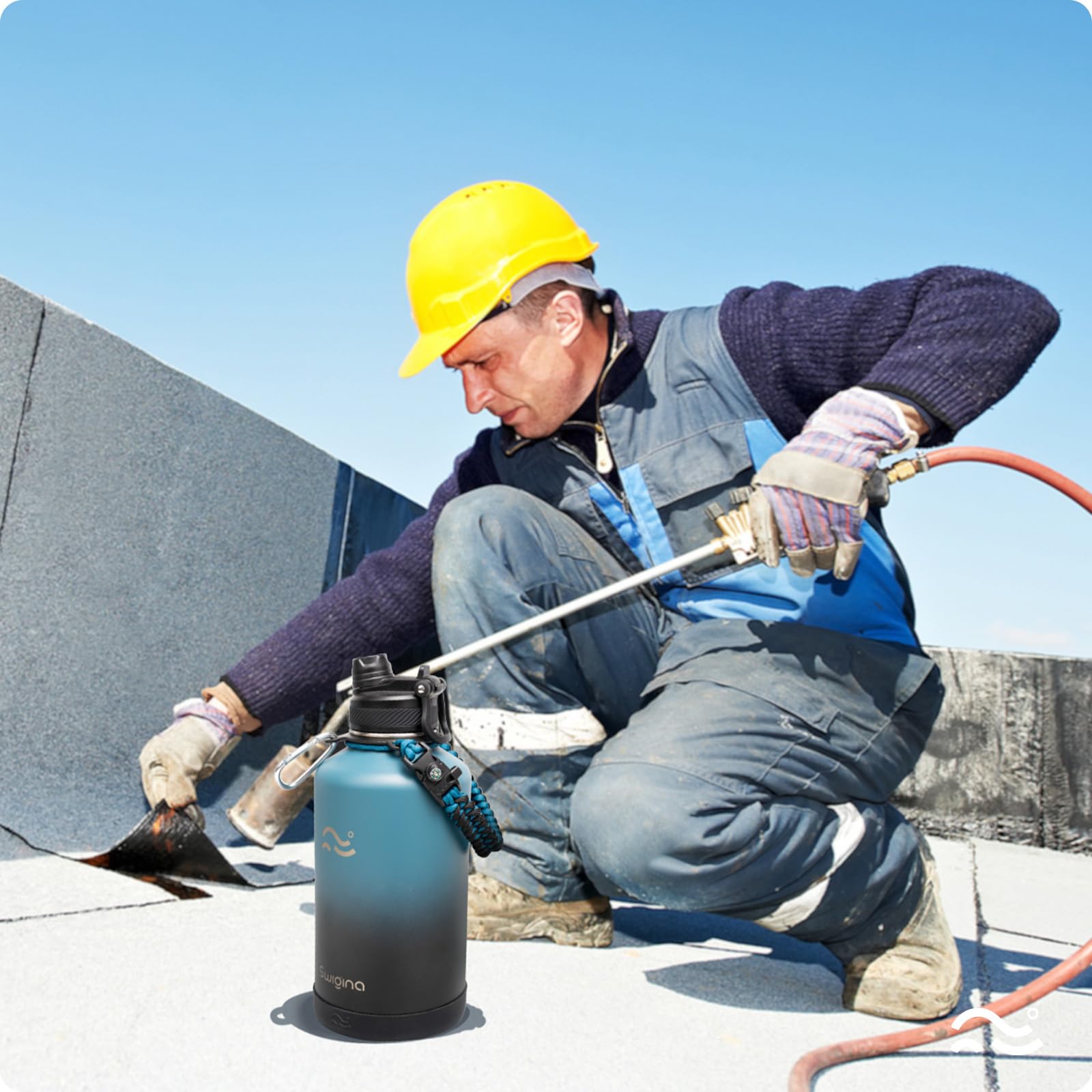 Swigina bottle offers non-slip grip for workouts and daily use.