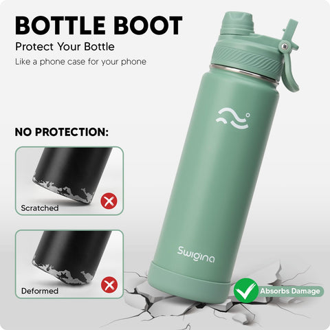 Swigina bottle silicone armor offering drop protection and grip