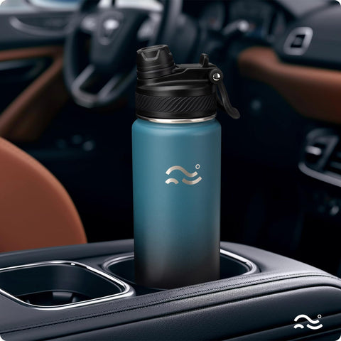 Swigina bottle inside a bag showing compact travel-friendly design.