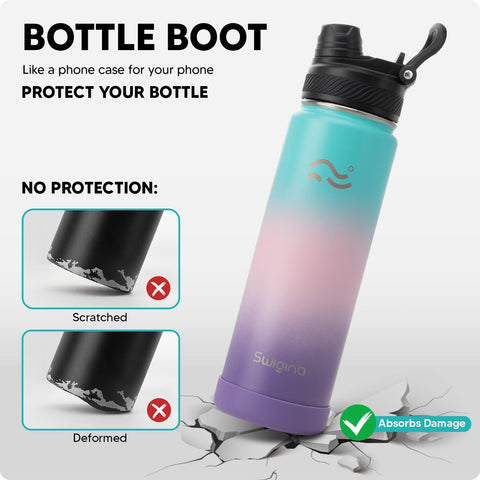 Swigina lab-tested temperature performance keeps drinks cold or hot longer.