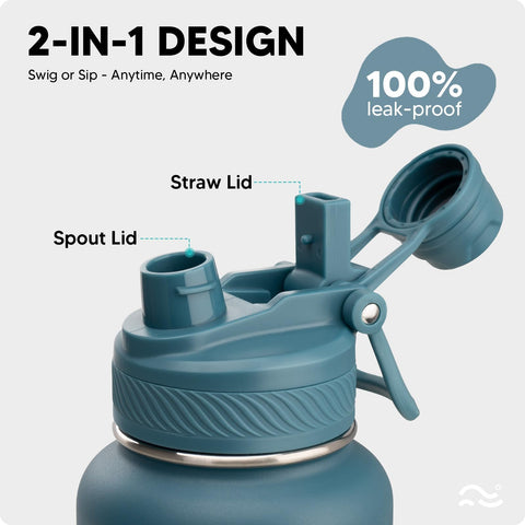 Swigina waterproof stickers on bottle for residue-free customization.