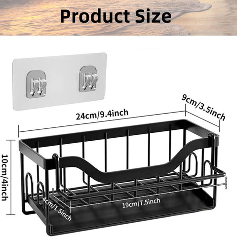 SWILLE countertop sink organizer saves space on crowded counters.