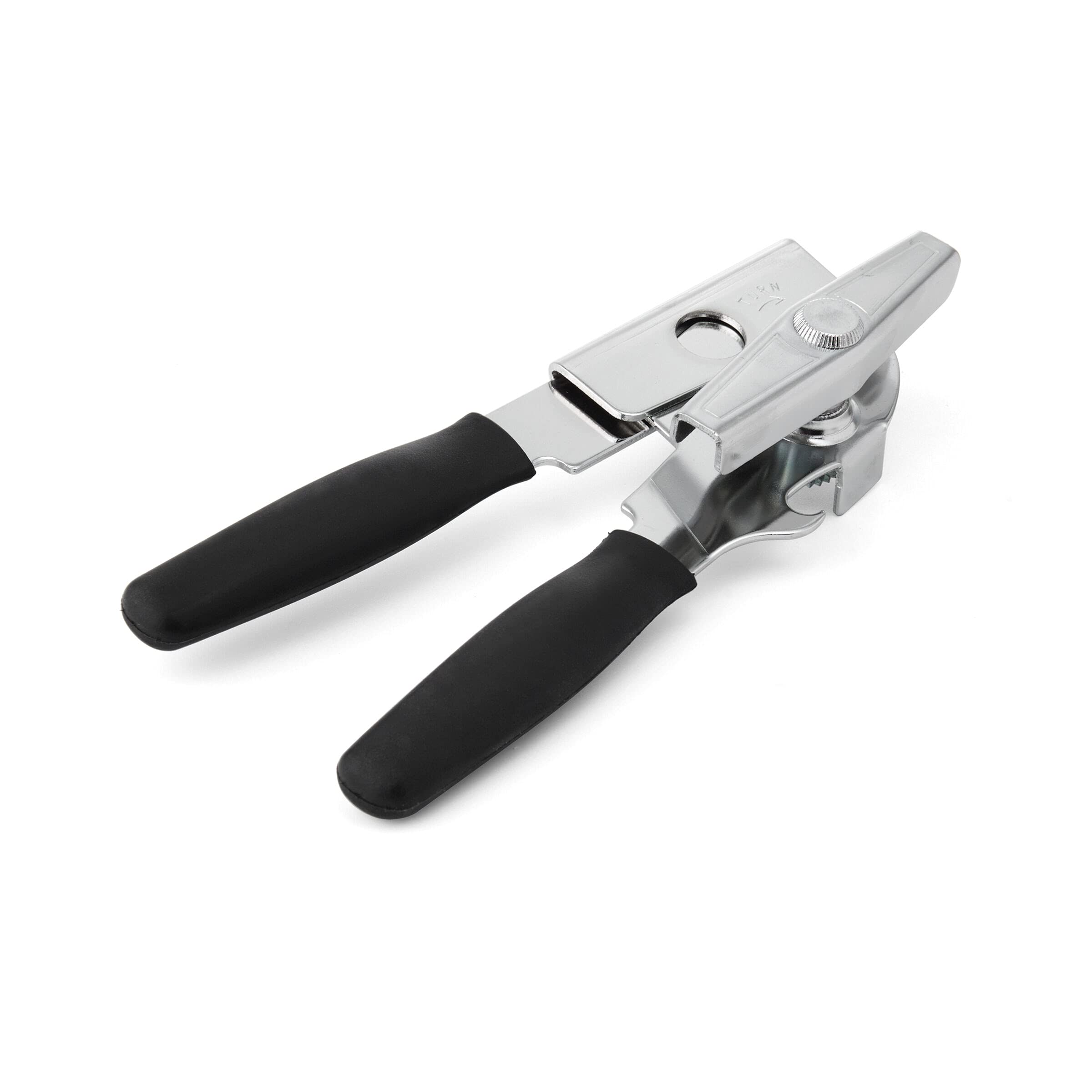 Swing-A-Way gear-driven cutting wheel delivers smooth, effortless can opening.