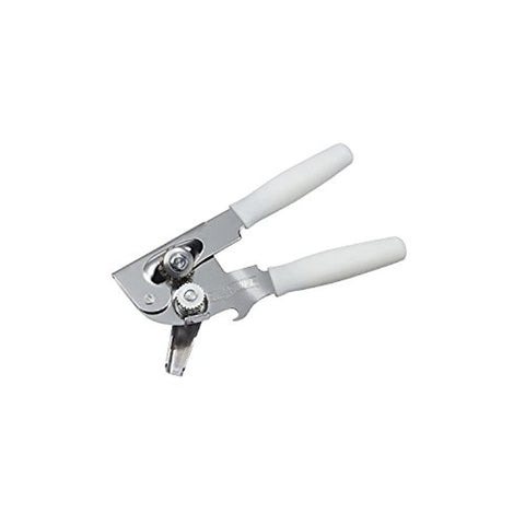 Swing-A-Way ergonomic-handle can opener offers smoother cutting and comfortable grip.
