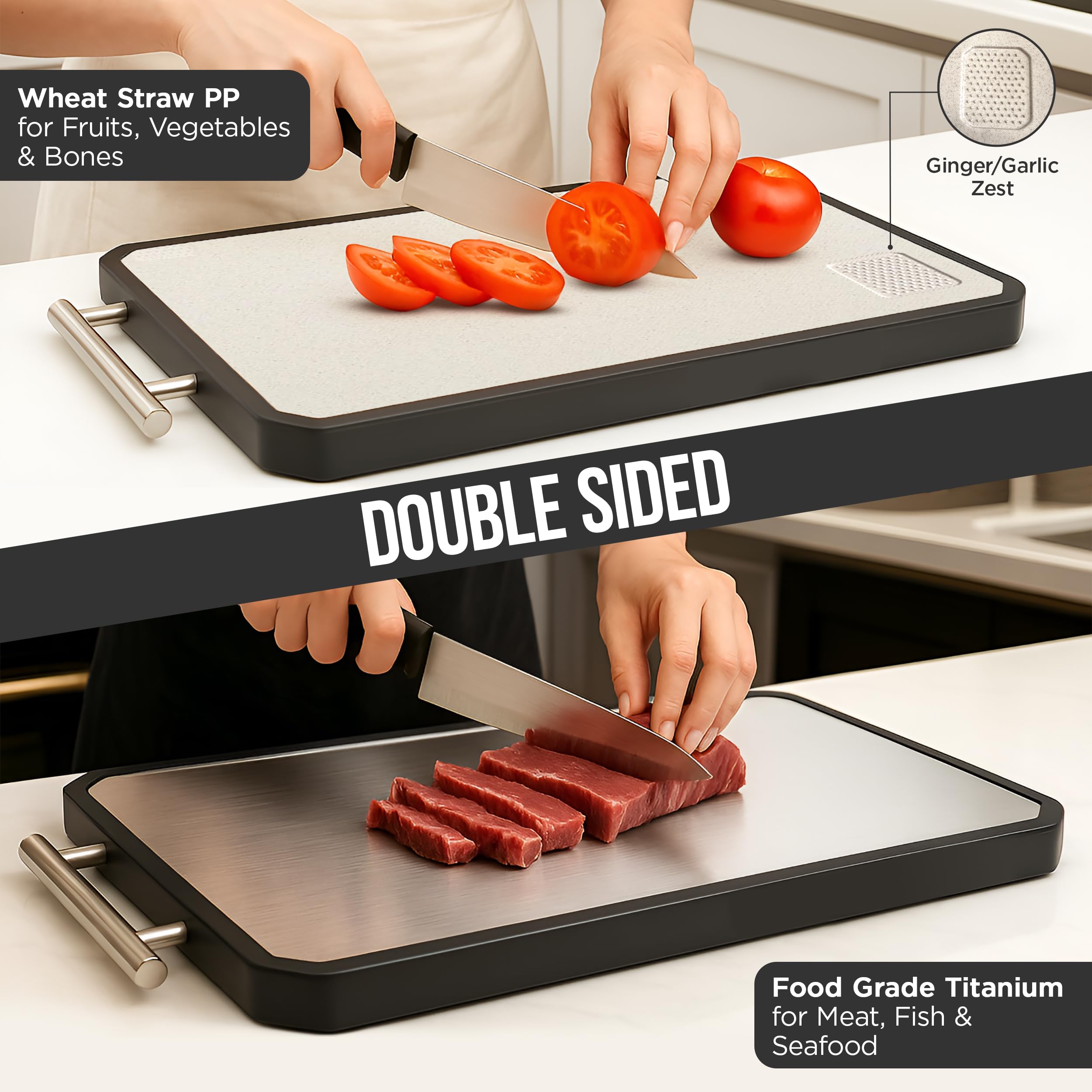 Swing Swagger anti-warp core keeps the board flat during heavy chopping.