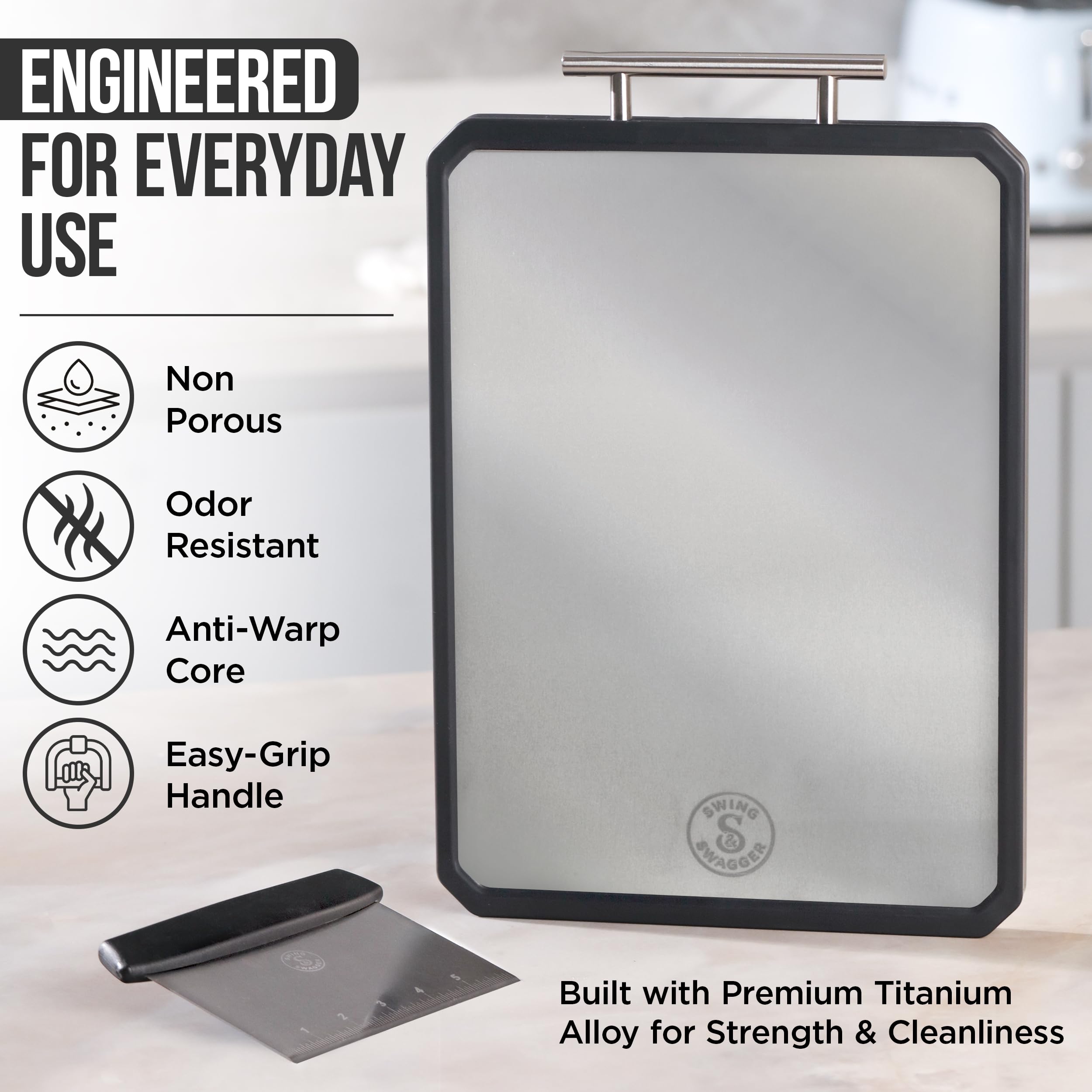Swing Swagger PP vegetable side surface ideal for fruits and vegetables prep.