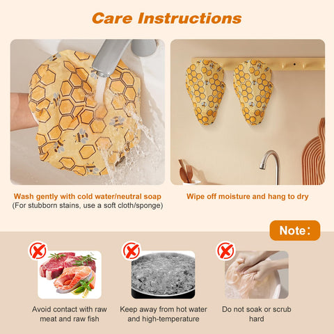 Cute honeycomb design on kitchen cover brightens prep time.