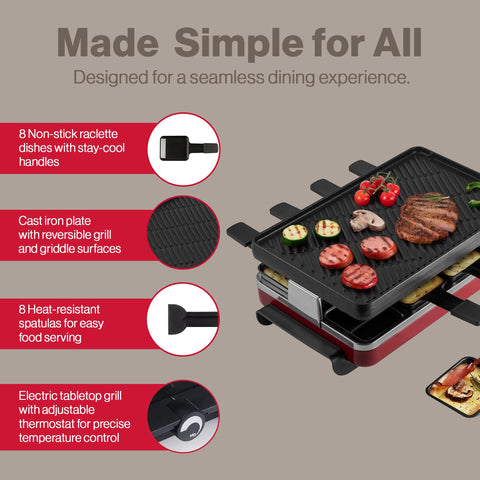 Swissmar Classic heat-resistant spatulas for easy cheese scraping.