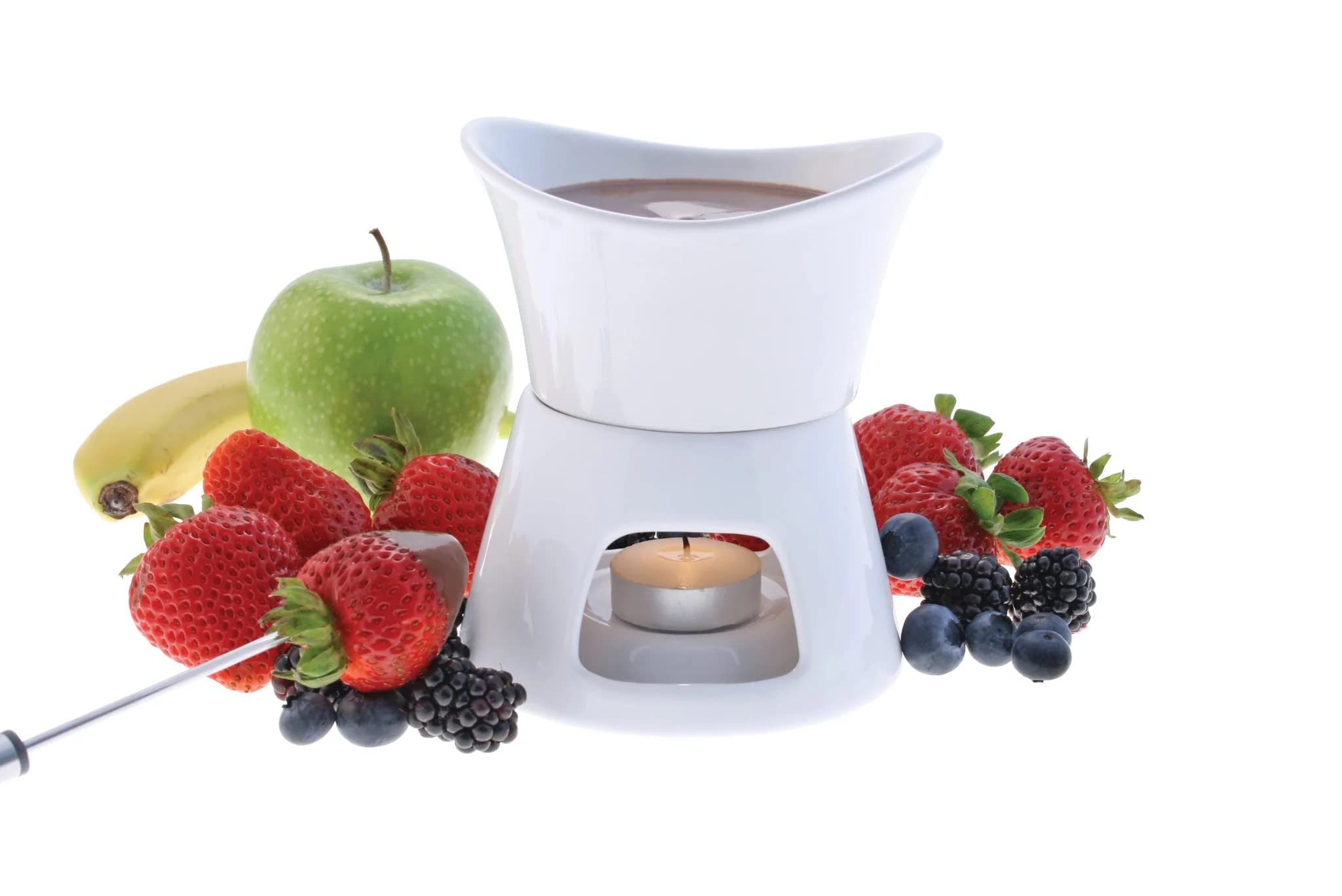Swissmar Glow tea-light candle holder brings controlled low-heat ambiance.