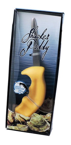 Swissmar Shucker Paddy finger guard enhances safety during shucking.