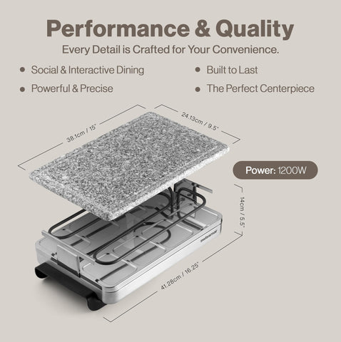 Swissmar Stelvio brushed stainless steel body offers durable, modern appeal.