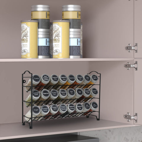 SWOMMOLY 24-round jars for fresh, neatly categorized spices
