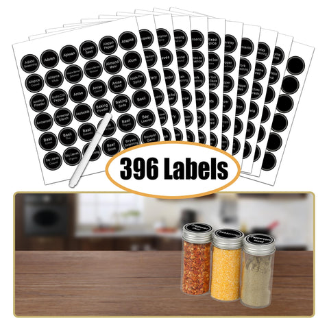 SWOMMOLY 396 labels set for quick, legible jar labeling