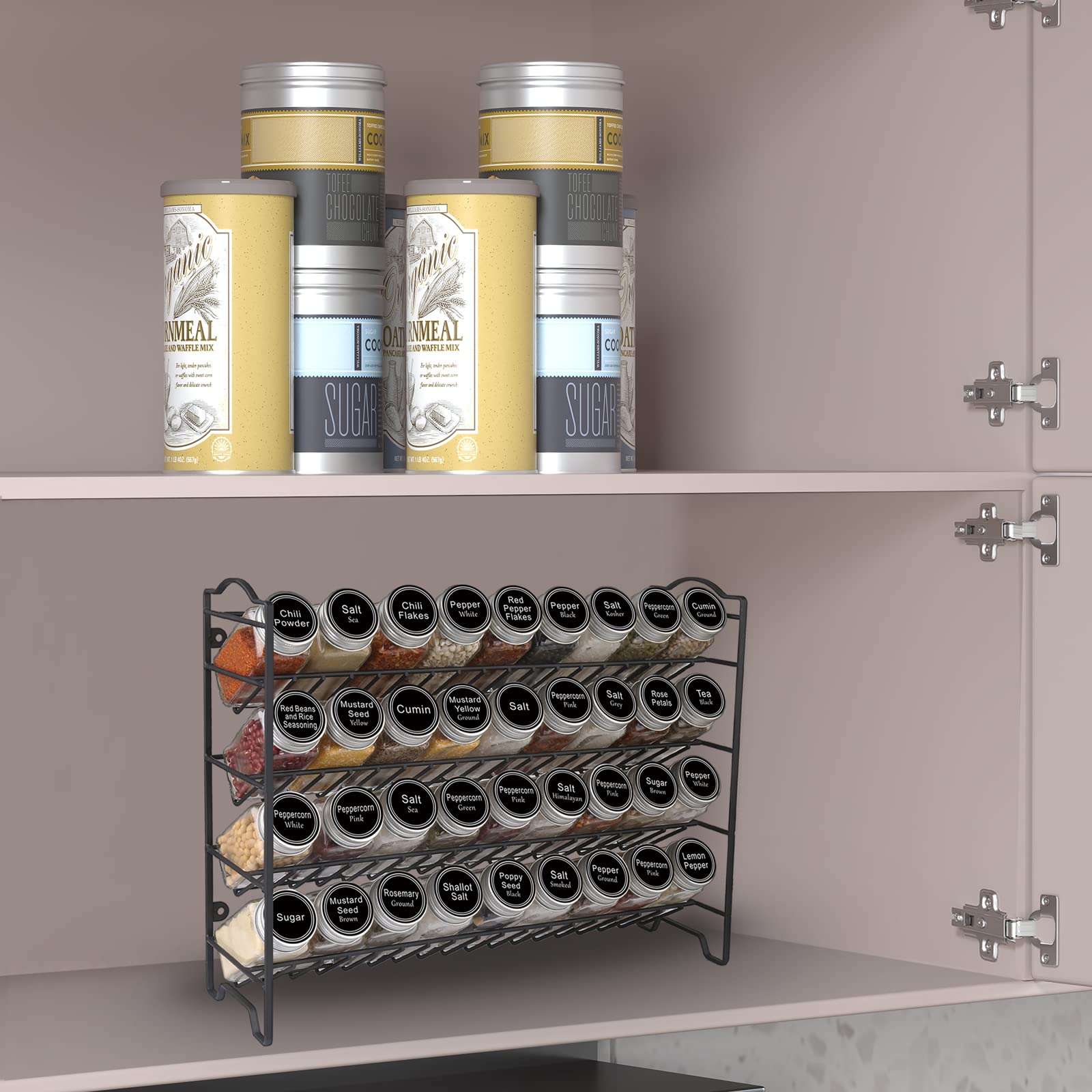 SWOMMOLY 396 labels offer quick spice categorization and easy identification.