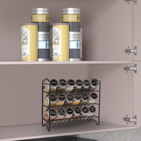 SWOMMOLY 396 spice labels for quick identification and organized jars.