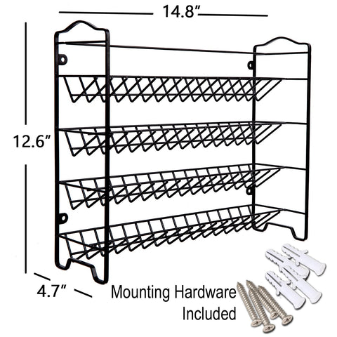 SWOMMOLY wall-mounted spice rack saves counter space and improves accessibility.