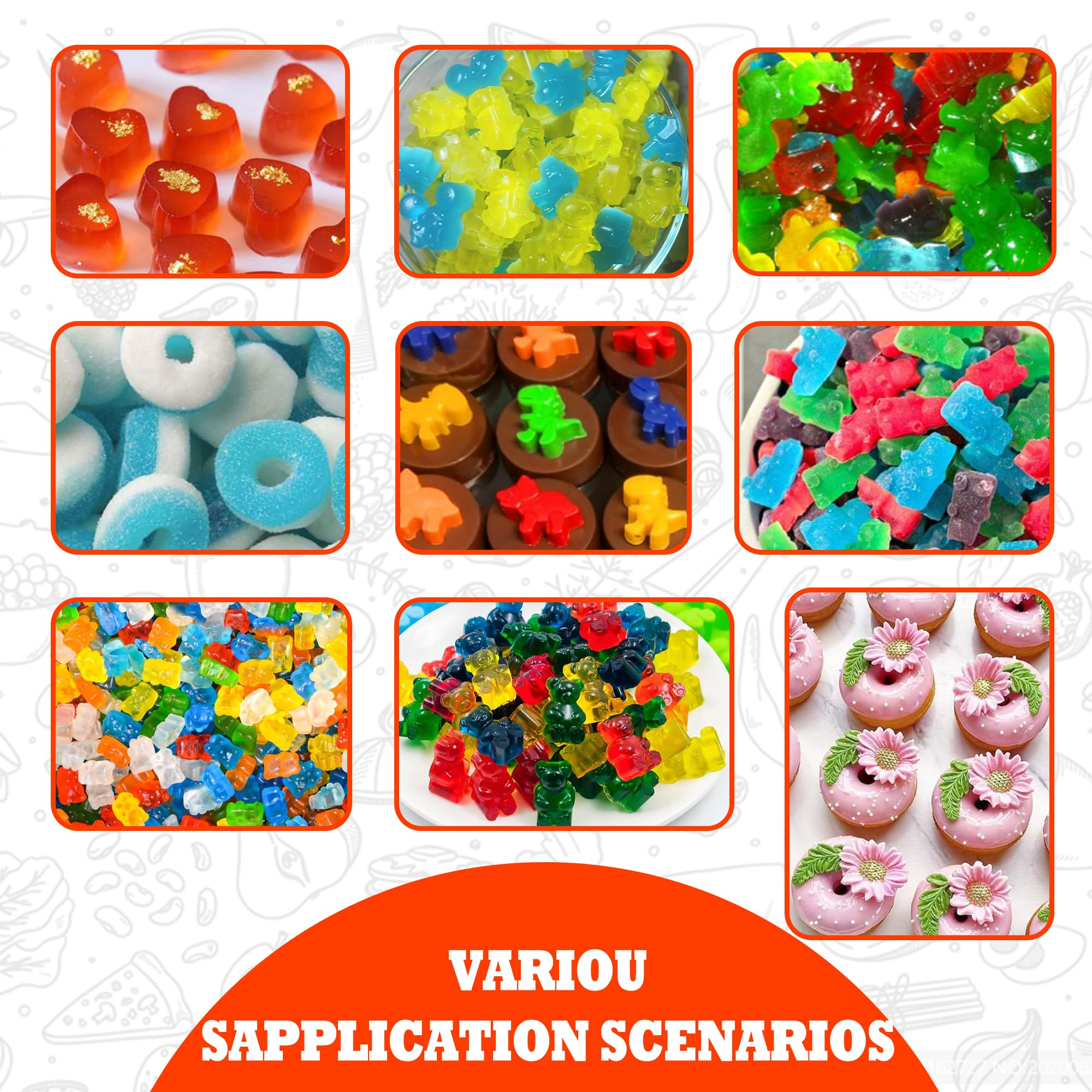 SWSHENR non-stick molds release candies easily and clean up quickly.