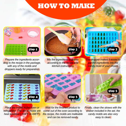 SWSHENR food-grade silicone ensures safe, flexible non-stick candy making.