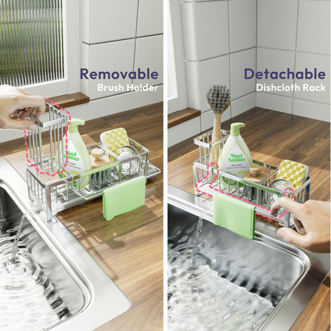 SWTYMIKI 360-degree draining pipe, auto-drains water into sink.