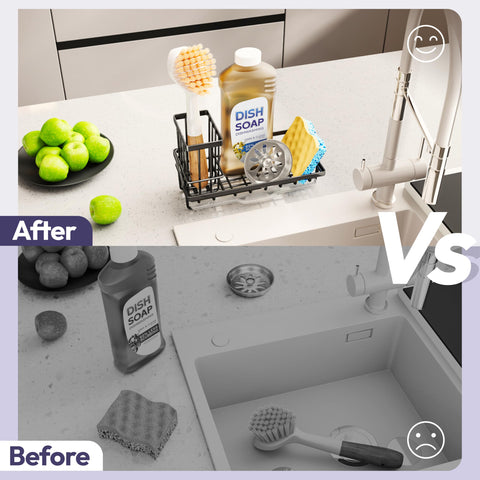 Swtymi sink caddy 304 stainless steel finish resists rust.