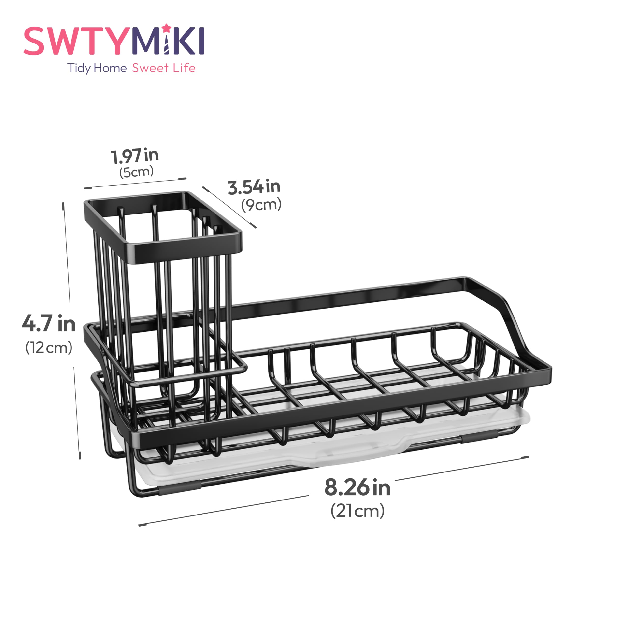 Swtymi sink caddy hollow design promotes fast drainage and airflow.