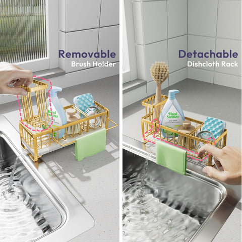 SWTYMIKI 360-degree drain channels water back into the sink for mess-free counters.