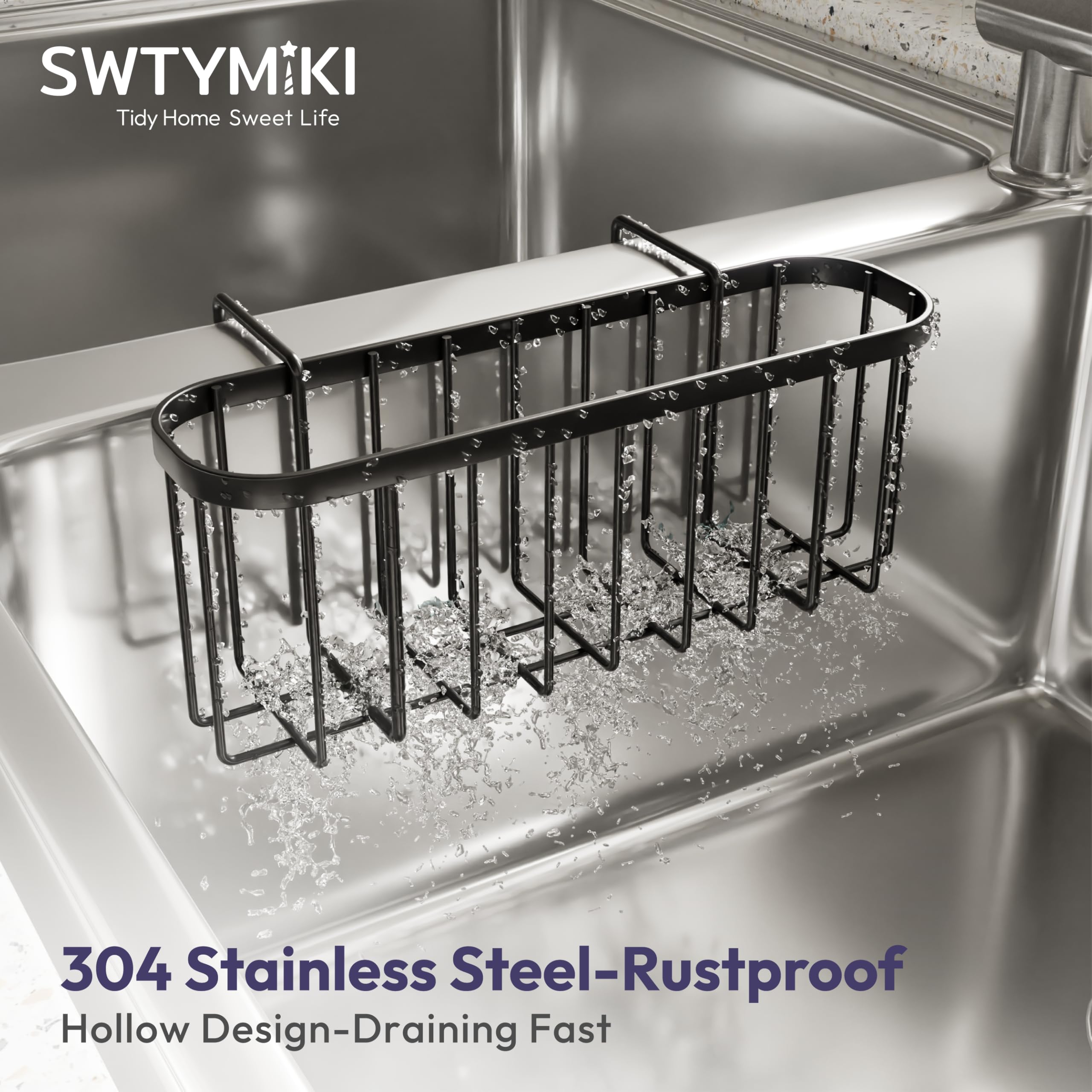 SWTYMIKI double bowl sink fit accommodates both basins neatly
