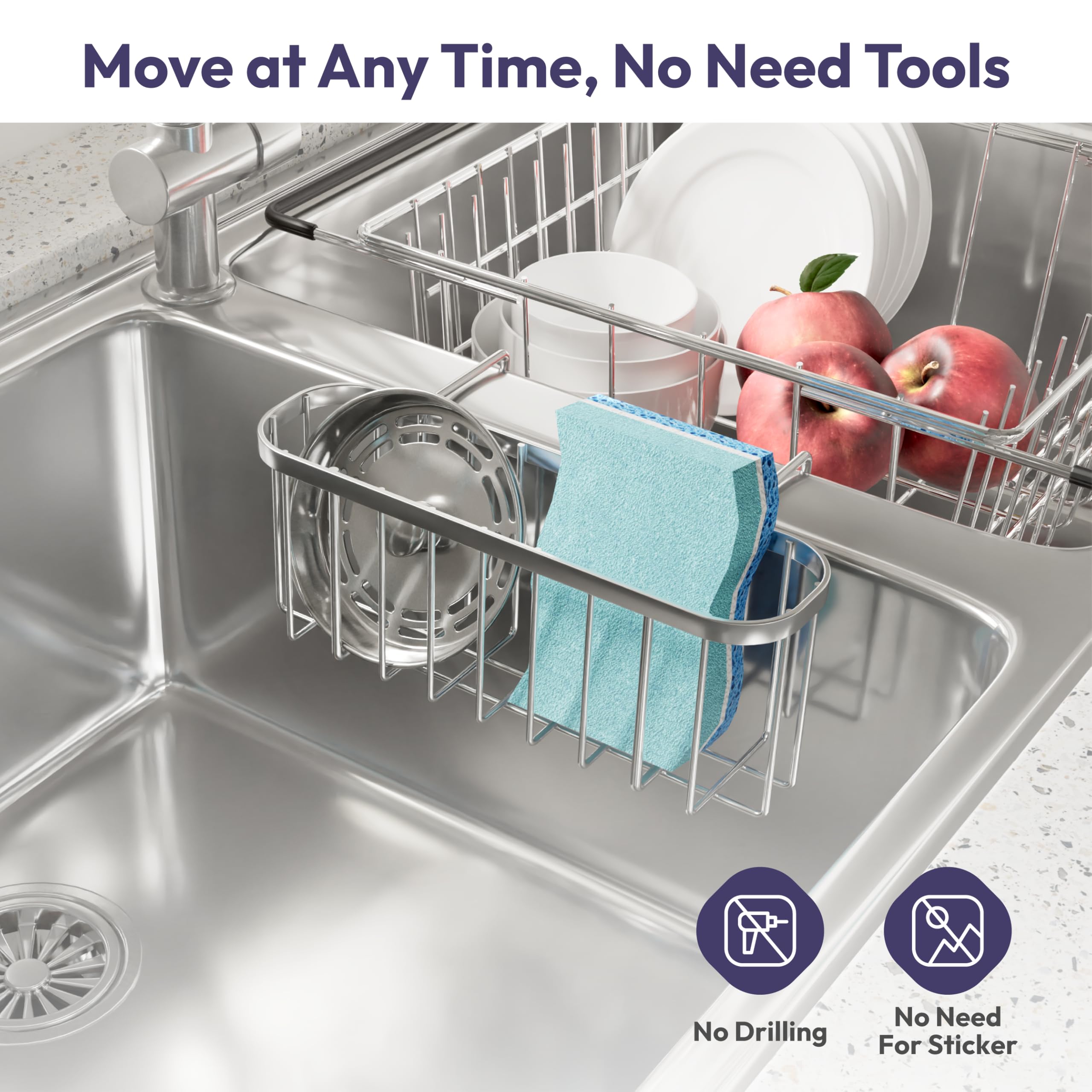 SWTYMIKI double-bowl compatible design fits your kitchen setup neatly.