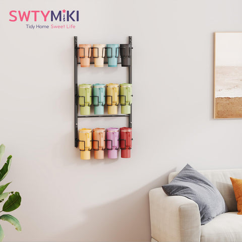 SWTYMIKI sleek black frame blends with any decor.