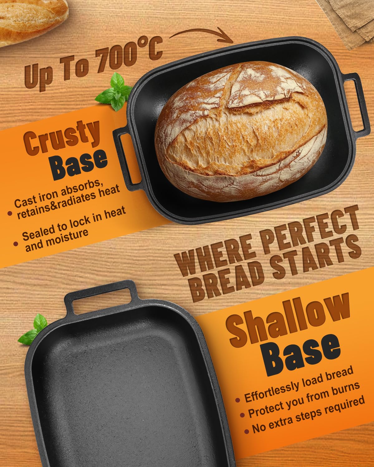 Sxmprail loaf pan demonstrates even heat distribution for uniform baking