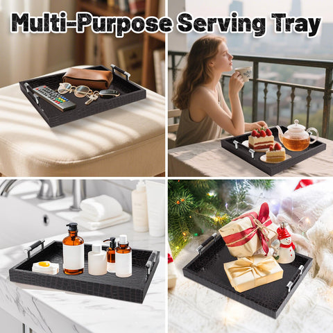SXNOWS bathroom vanity tray adds style and organization to daily routines.