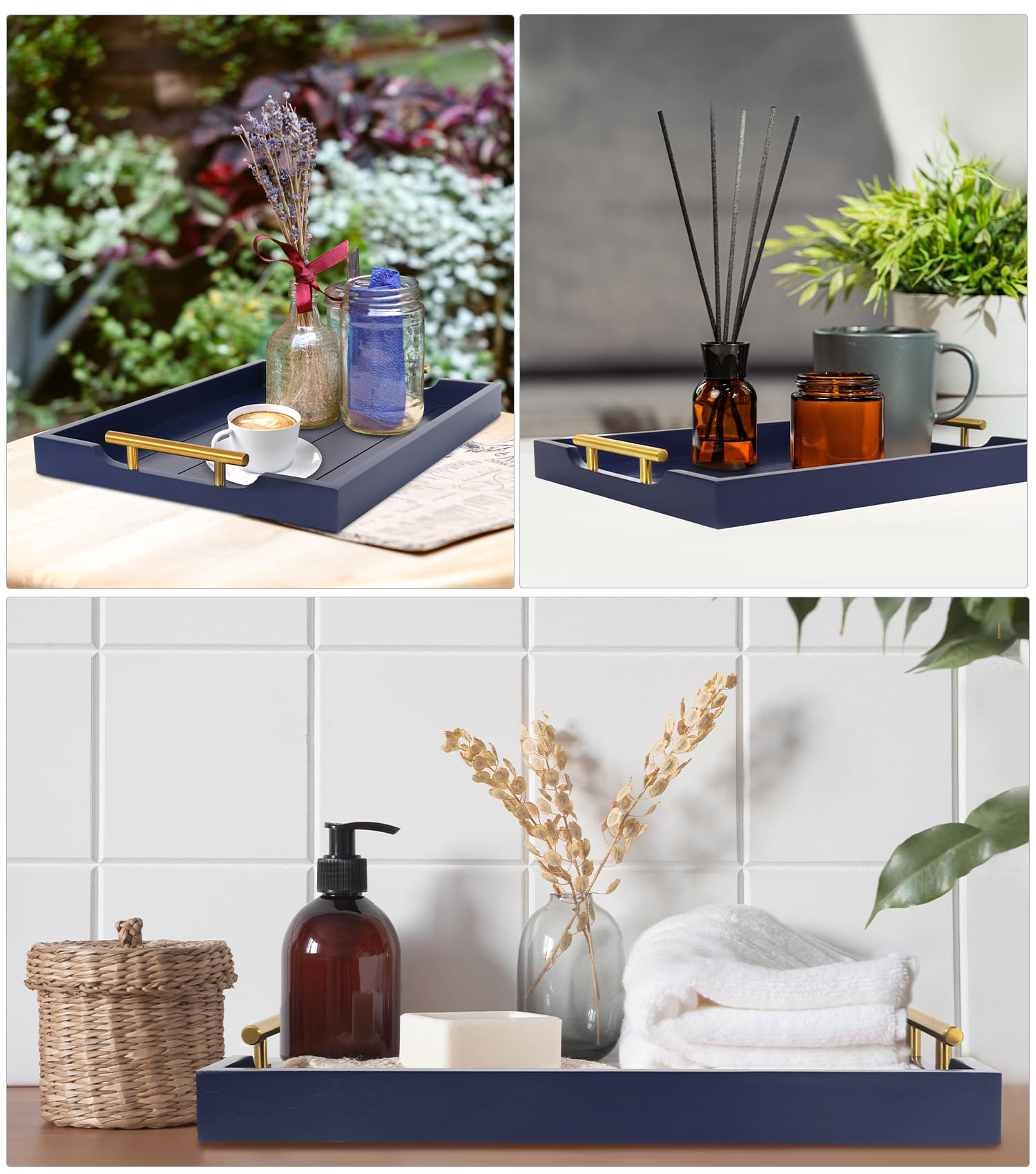 SXNOWS living room decor tray serves as a stylish, functional centerpiece
