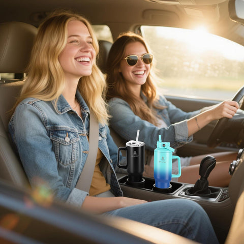 SYACOT insulated bottle with stylish outer finish for travel.