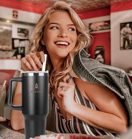 SYACOT two lids included support straw sipping and spill-free use.