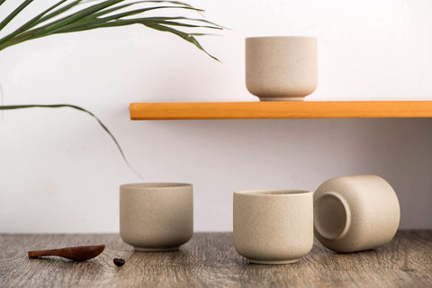 SYJAN HOME handcrafted stoneware unique cup details
